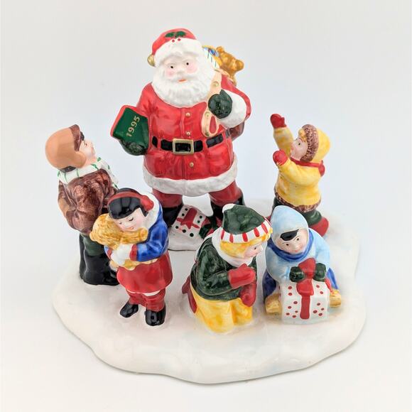 VTG Department 56 Original Snow Village Santa Comes to Town 54771 Retired 1995 - Picture 1 of 6